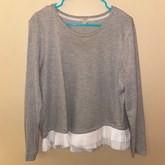 J.Crew Ruffle Sweatshirt - Picture 6 of 7
